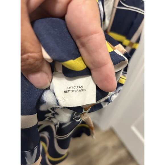 ANTHROPOLOGIE Zooligst CHARLOTTE LINTON Smoke Signs Cloud Silk Blouse Size 10 - Picture 5 of 7